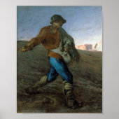 De Sower, Jean-Francois Millet Poster (Voorkant)