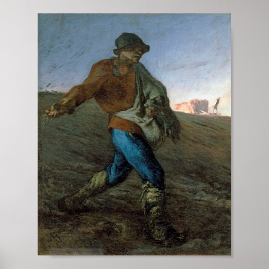 De Sower, Jean-Francois Millet Poster (Voorkant)