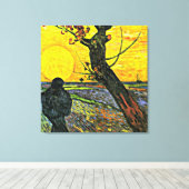 De Sower, mooi kunstschilderij van Vincent van Gog Canvas Afdruk (Insitu (Houten vloer))