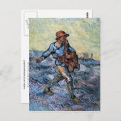 De Sower (na Millet), Van Gogh Fine Art Briefkaart (Voorkant / Achterkant)