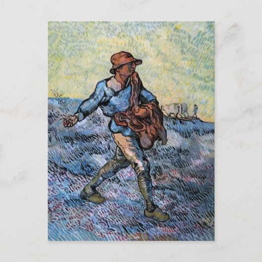 De Sower (na Millet), Van Gogh Fine Art Briefkaart (Voorkant)