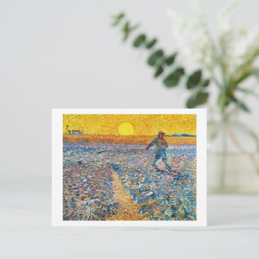 De Sower, Van Gogh Briefkaart (Staand voorkant)