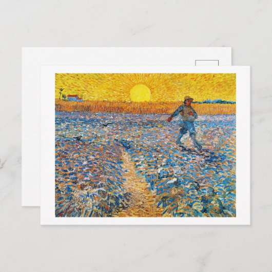 De Sower, Van Gogh Briefkaart (Voorkant / Achterkant)
