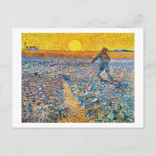 De Sower, Van Gogh Briefkaart (Voorkant)