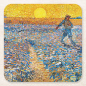 De Sower, Van Gogh Kartonnen Onderzetters (Voorkant)