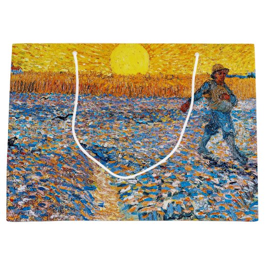 De Sower, Van Gogh Large Gift Bag Groot Cadeauzakje (Voorkant)