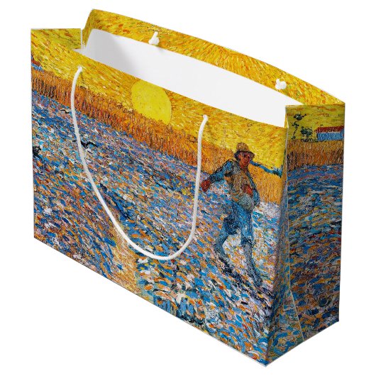 De Sower, Van Gogh Large Gift Bag Groot Cadeauzakje (Achterkant Gekanteld)