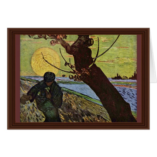 De Sower van Vincent Van Gogh (Voorkant Horizontaal)