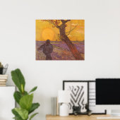 De Sower van Vincent van Gogh, Fine Art Poster (Thuiskantoor)