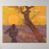 De Sower van Vincent van Gogh, Fine Art Poster (Voorkant)