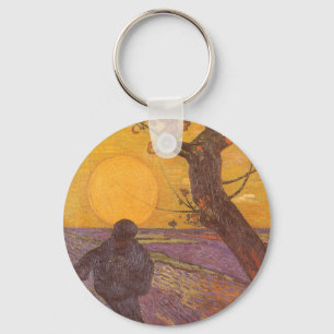 De Sower van Vincent van Gogh,  Fine Art Sleutelhanger