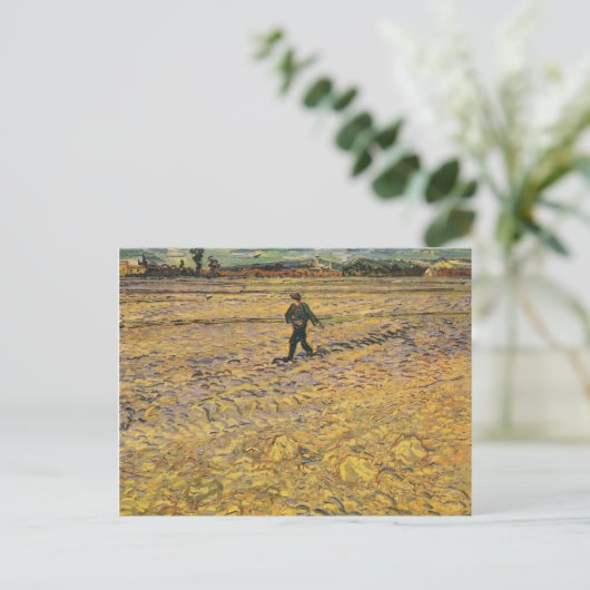 De Sower, Vincent van Gogh Briefkaart (Staand voorkant)