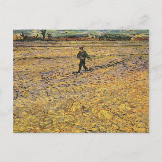 De Sower, Vincent van Gogh Briefkaart (Voorkant)