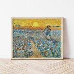 De Sower | Vincent Van Gogh Poster<br><div class="desc">The Sower (1888) door de Nederlandse postpressionist Vincent Van Gogh. Het originele kunstwerk is een olie op canvas. De landschapscène shows een boer in een abstract veld met de felgele zon op de achtergrond. Gebruik de ontwerphulpmiddelen om douanetekst toe te voegen of het afbeelding te personaliseren.</div>