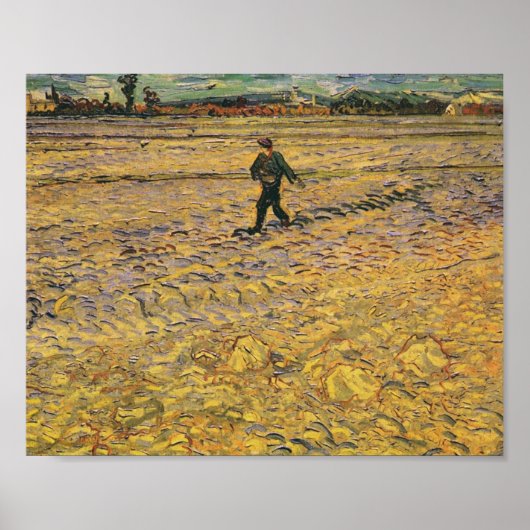 De Sower, Vincent van Gogh Poster (Voorkant)
