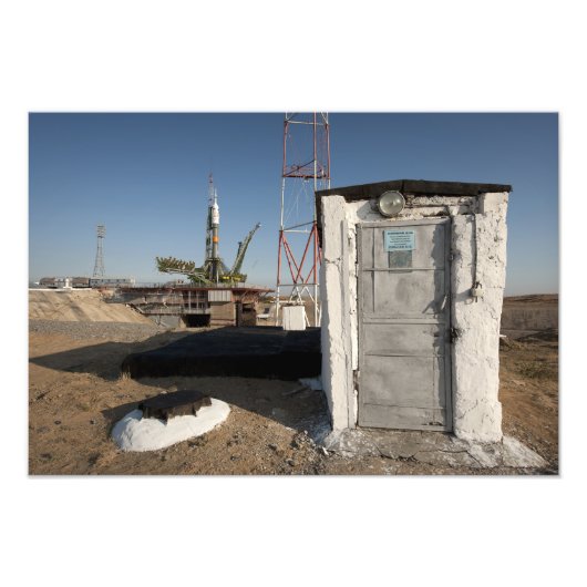 De Soyuz-raket kort na aankomst Foto Afdruk (Voorkant)