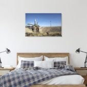 De Soyuz-raket wordt in positie 2 geplaatst Canvas Afdruk (Insitu (Slaapkamer))