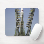 De Soyuz-raket wordt in positie 4 geplaatst Muismat (Met muis)