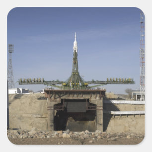 De Soyuz-raket wordt in positie 6 Vierkante Sticker