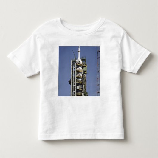 De Soyuz-raket wordt in positie gebracht Kinder Shirts (Voorkant)