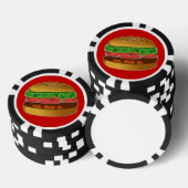 DE SPAANDERS VAN DE POOK VAN DE DOUANE MET UW FOTO POKERCHIPS (Opstapeling)