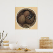 DE SPAANSE COPRIS - INsect Book Illustration Poster (Keuken)