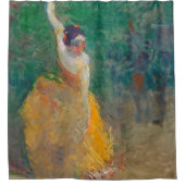 De Spaanse danser Henri de Toulouse Lautrec Douchegordijn (Voorkant)
