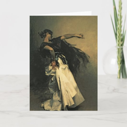 De Spaanse Danser, studie voor "Gr Jaleo", 1882 Kaart (Voorkant)
