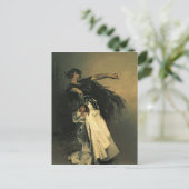De Spaanse danseres, studie voor El Jaleo, 1882 Briefkaart (Staand voorkant)