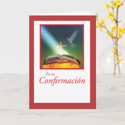 De Spaanse Duif van de Kaart van de bevestiging, (Gele Bloem)