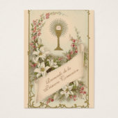 De Spaanse Eerste Heilige Communie Religieus katho Visitekaartje (Voorkant)