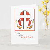 De Spaanse Gelukwensen van de Bevestiging van de Kaart (Gele Bloem)