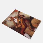 De Spaanse gitarist (door Pierre-August Renoir) Deurmat (Schuin)