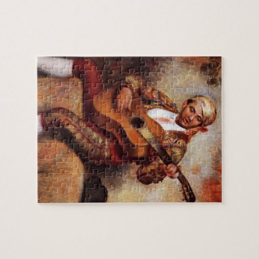De Spaanse gitarist (door Pierre-August Renoir) Legpuzzel (Horizontaal)