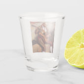 De Spaanse gitarist (door Pierre-August Renoir) Shot Glas (Achterkant)