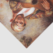 De Spaanse gitarist (door Pierre-August Renoir) Tissuepapier (Detail)