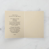 De Spaanse heilige Michaël, het Aartsengel Gebed Kaart (Binnen)