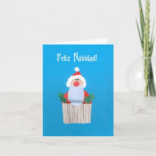 De Spaanse Kaart van "Cupcake van Kerstmis met (Voorkant)