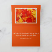 De Spaanse Kaart van de Thanksgiving voor Mamma en (Binnen)