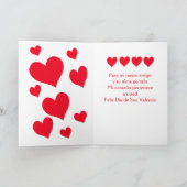 De Spaanse Kaart van de Valentijnsdag voor Mijn (Binnen)