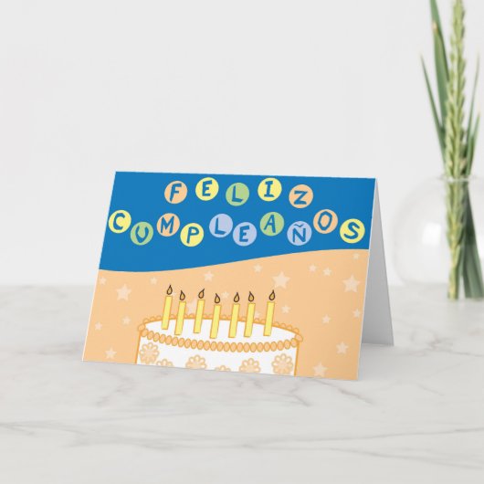 De Spaanse kaart van de Verjaardag (Voorkant)