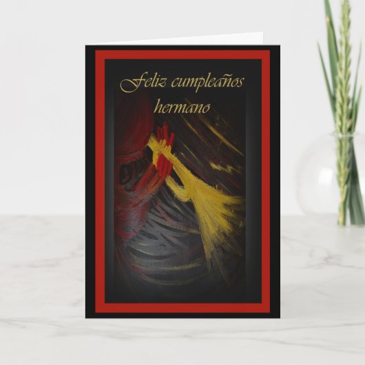 De Spaanse Kaart van de Verjaardag voor Broer (Voorkant)