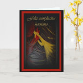 De Spaanse Kaart van de Verjaardag voor Broer (Gele Bloem)