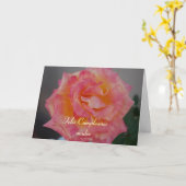 De Spaanse Kaart van de Verjaardag voor Moeder (Gele Bloem)