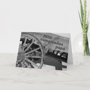 De Spaanse Kaart van de Verjaardag voor Papa