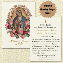 De Spaanse katholieke Guadalupe Wedding Heilige Ka Visitekaartje