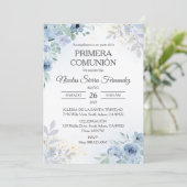 De Spaanse Primera Communie Schattigee Eerste Comm Kaart (Staand voorkant)