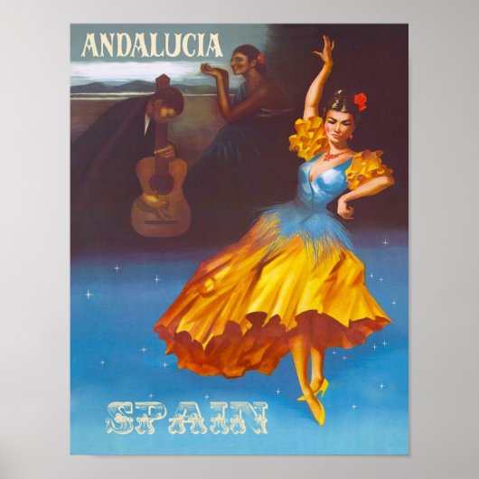 De Spaanse reisposter Andalucia Poster (Voorkant)