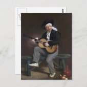De Spaanse Singer - Édouard Manet Briefkaart (Voorkant / Achterkant)
