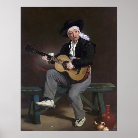 De Spaanse Singer - Édouard Manet Poster (Voorkant)